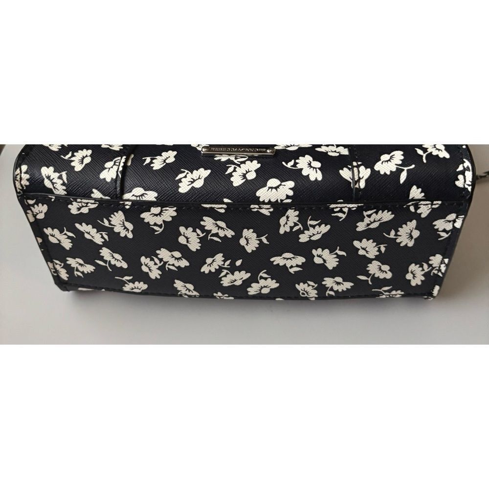 Rebecca Minkoff Mab Mini Cross-Body Bag in Black /White Foral / No Long Strap - Picture 5 of 7